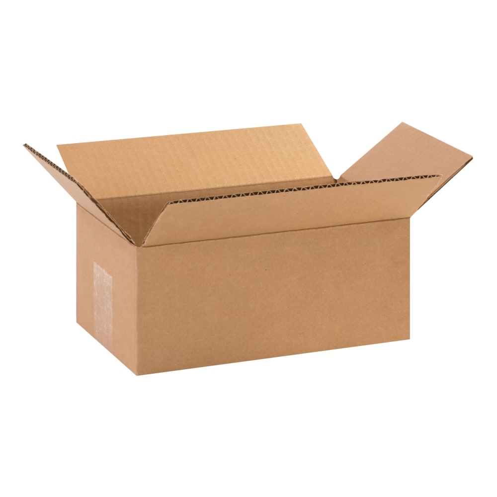 Partners Brand Corrugated Boxes, 10in x 6in x 4in, Kraft, Pack Of 25