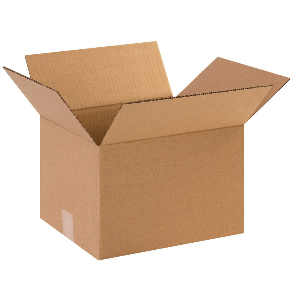 Partners Brand Corrugated Boxes, 12in x 10in x 8in, Kraft, Pack Of 25