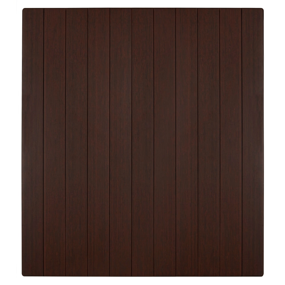 Anji Mountain Deluxe Roll-Up Chair Mat, Rectangular, 43in x 48in, Dark Cherry