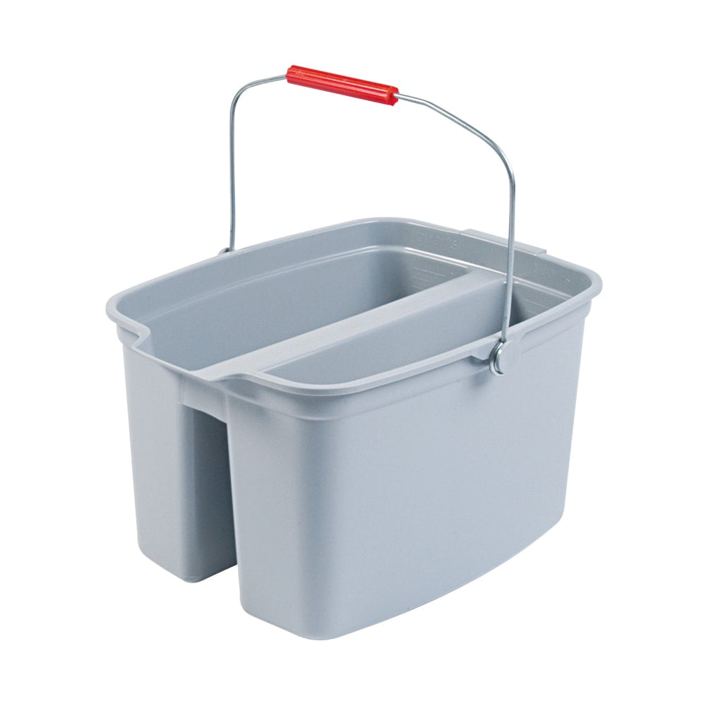 Rubbermaid Brute Double Utility Pail, 17 Qt, Gray