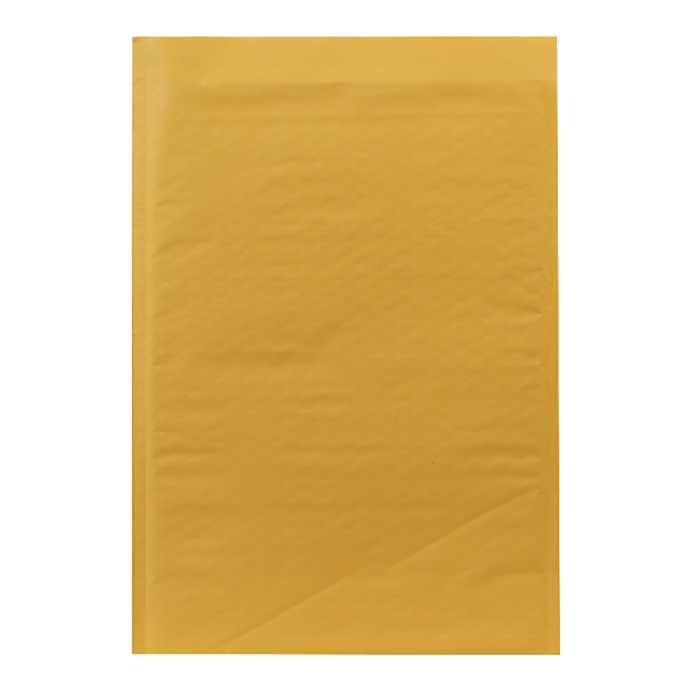 Sealed Air Self-Seal Bubble Mailers, Size #5, 10 1/2in x 15in, Satin Gold, Pack Of 80