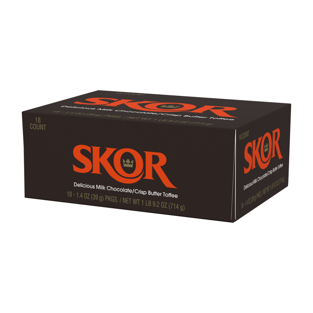 Hersheys Skor Bars, Pack Of 18
