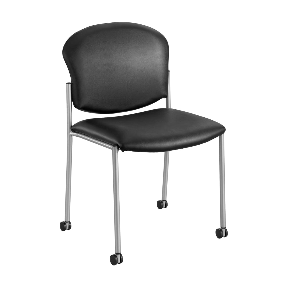 Safco Diaz Stacking Guest Chair, Black