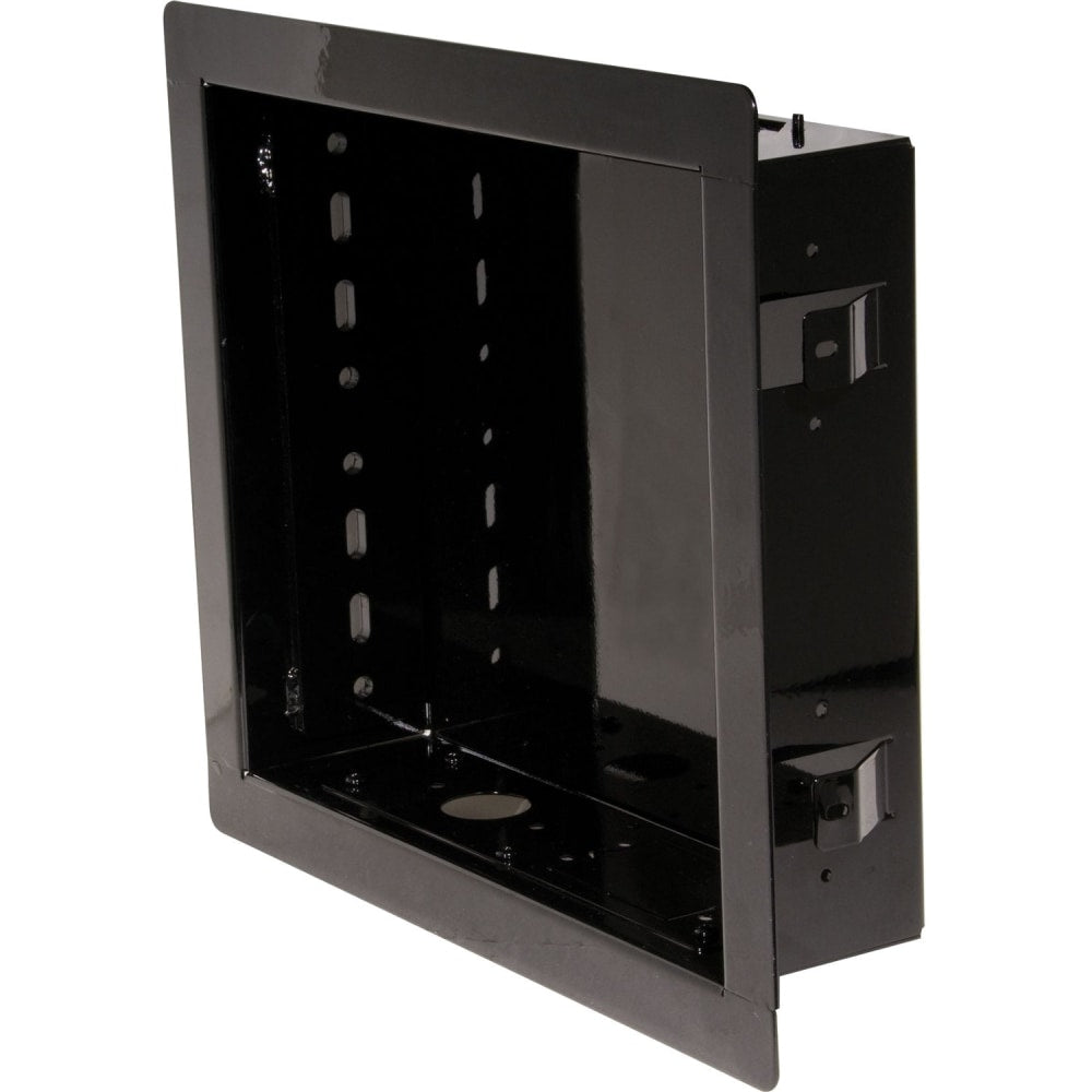 Peerless In-Wall Mount IB40 - Enclosure - for flat panel - cold-rolled steel - high gloss black - screen size: up to 40in - in-wall mounted