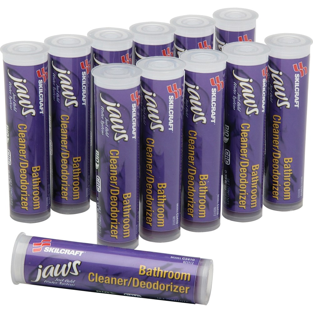 SKILCRAFT JAWS Bathroom Cleaner Refill Cartridges - 12 / Box - Violet