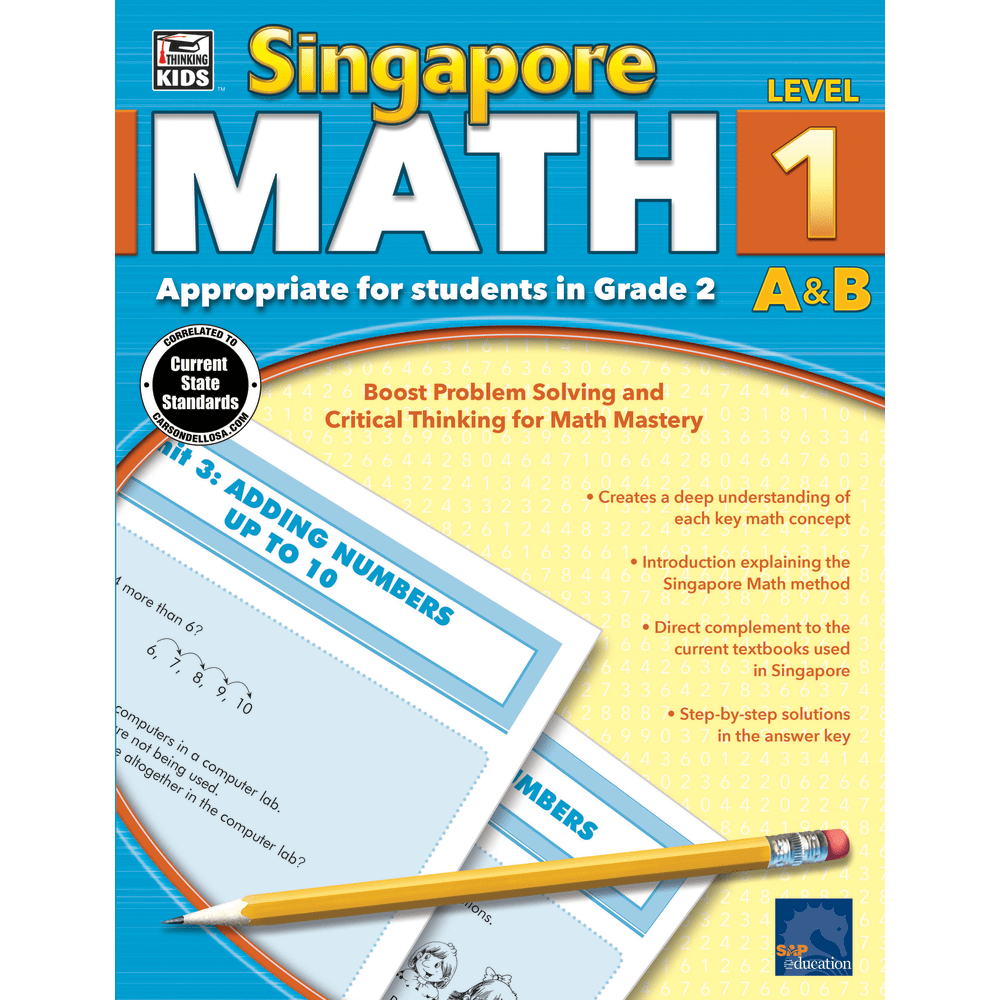 Thinking Kids Singapore Math Workbook, Grade 2