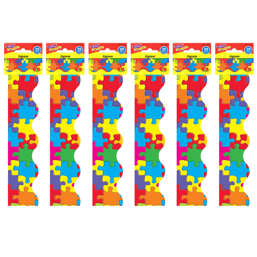 Trend Terrific Trimmers, Jigsaw, 39ft Per Pack, Set Of 6 Packs
