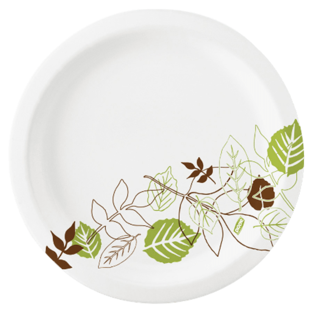 Dixie Paper Plates, 6 7/8in Diameter, Pathways, Carton Of 1000