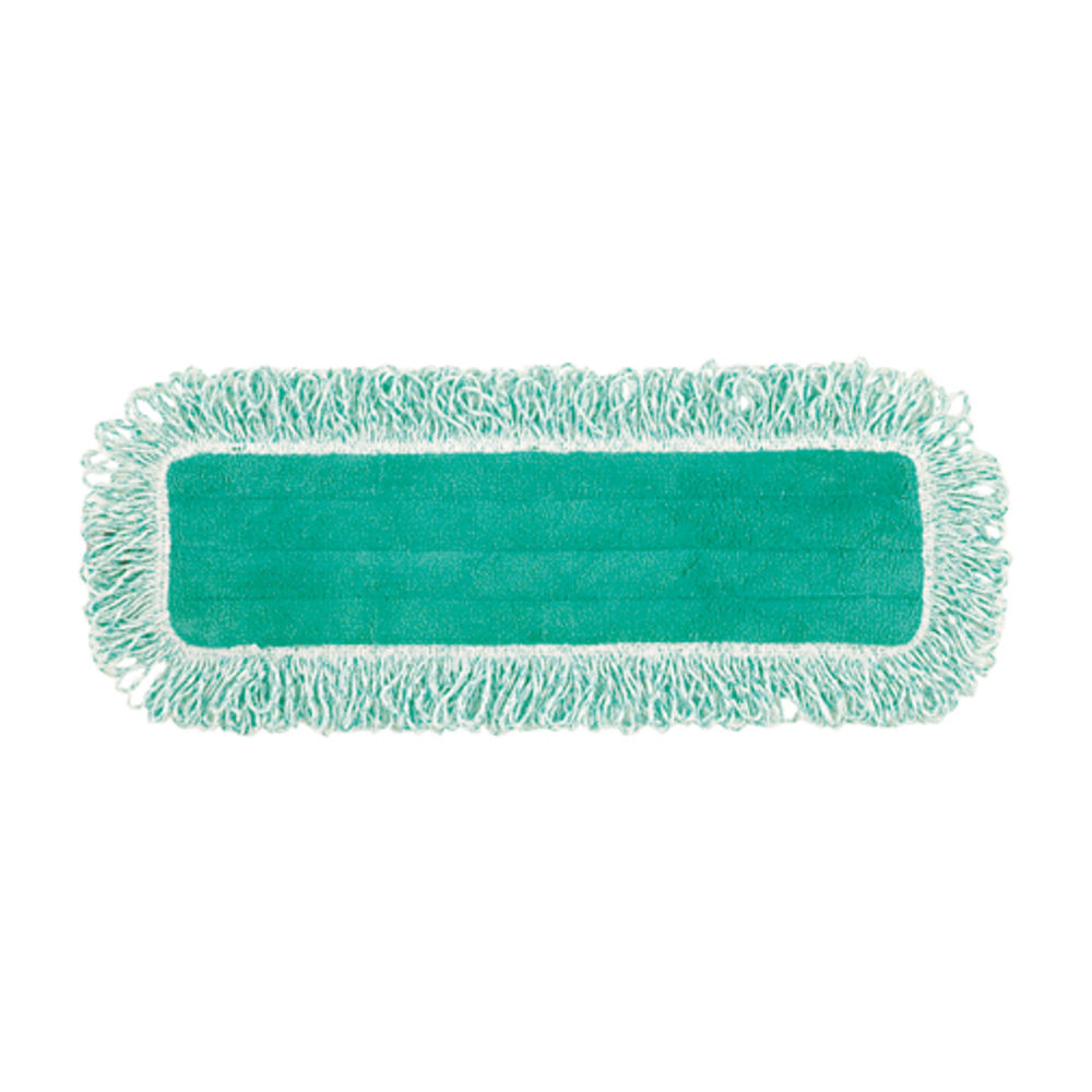 Rubbermaid Commercial HYGEN Microfiber Fringe Dust Mop, 5 3/4inW x 20 3/4inL, Green