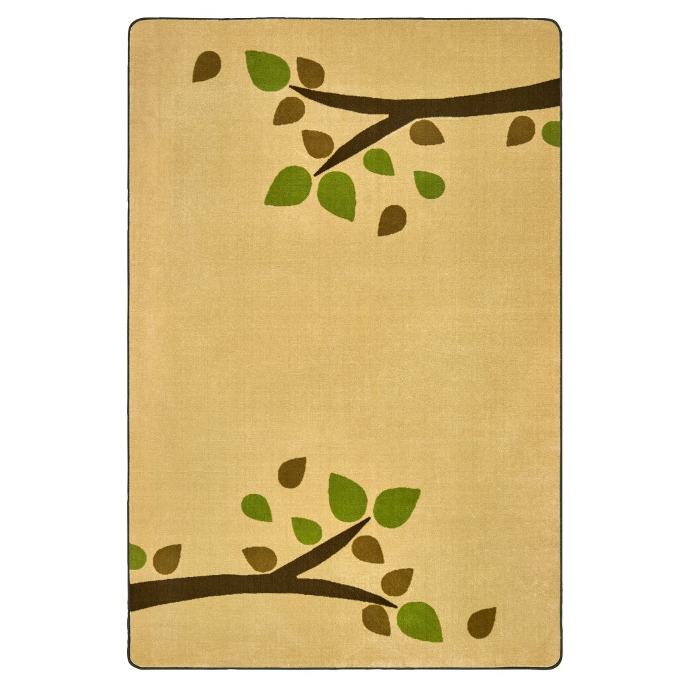 Carpets for Kids KIDSoft Branching Out Decorative Rug, 4" x 6ft, Tan