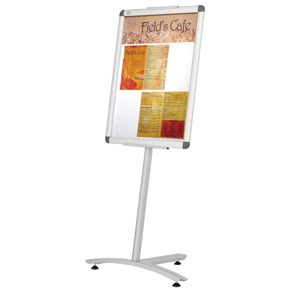 Quartet Improv Pedestal Sign, 54inH x 16inW x16inD, Silver