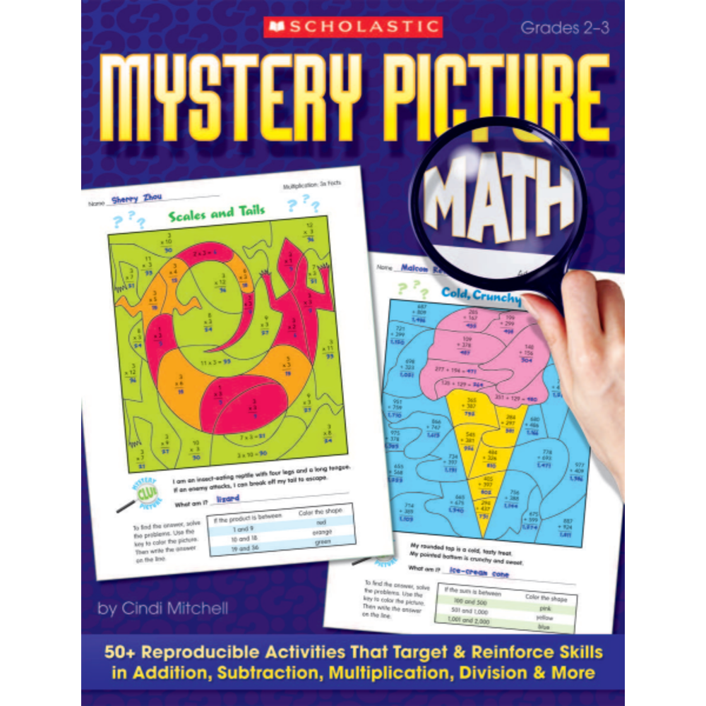 Scholastic Mystery Picture Math, 64 Pages (32 Sheets)