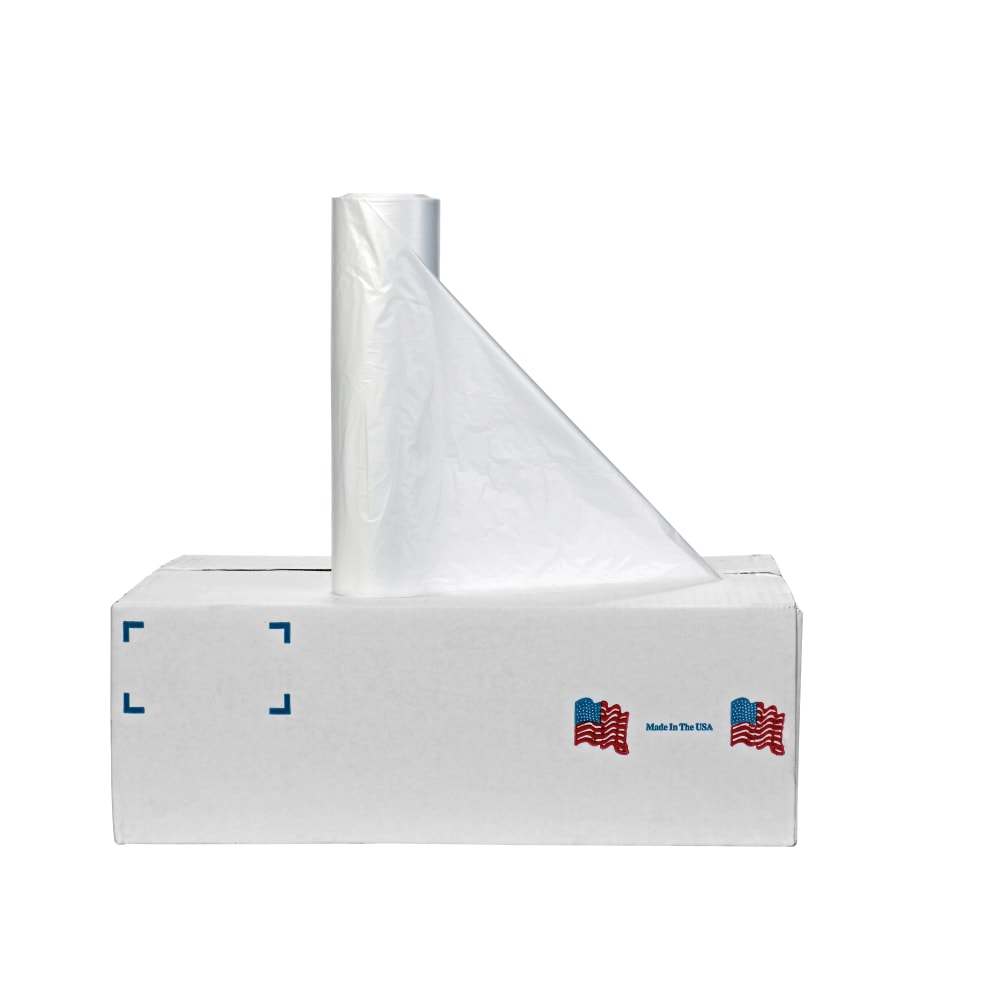 Stout 0.7 mil Can Liners, 33 Gallons, 33in x 39in, Clear, Case Of 250