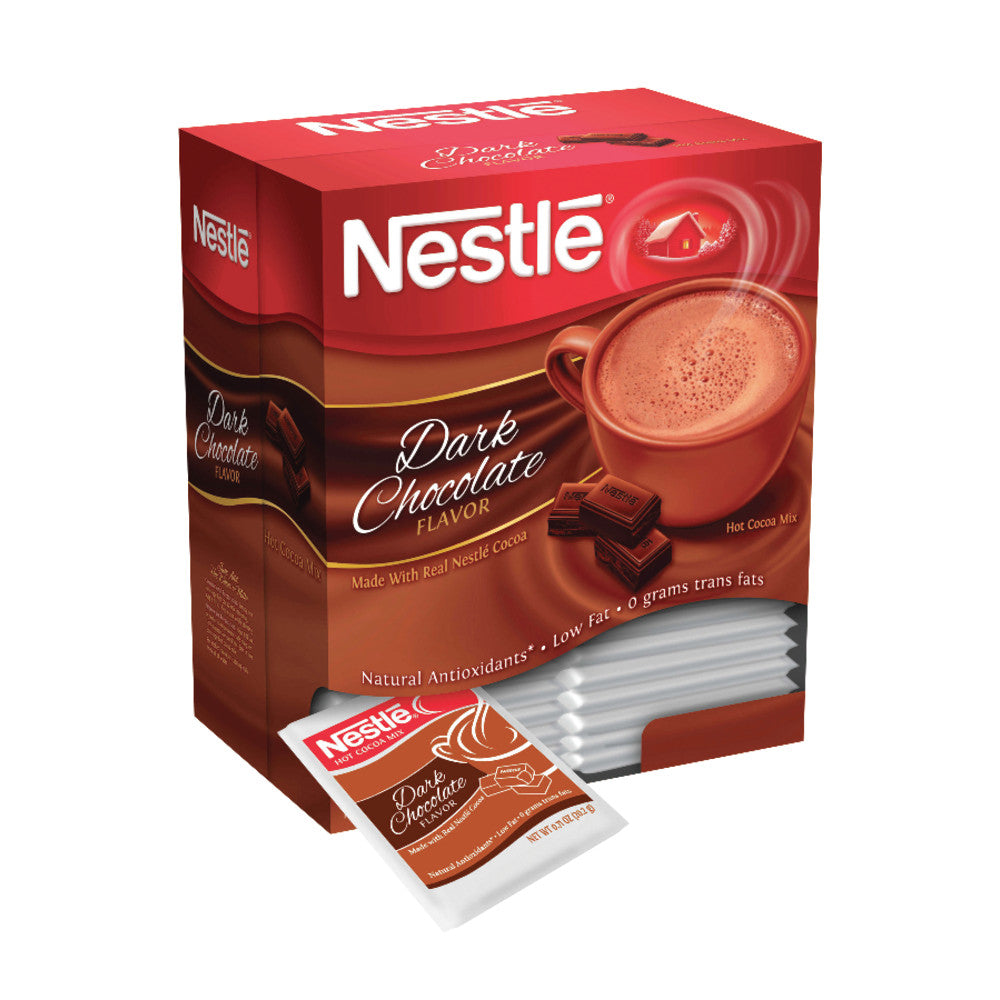 Nestle Dark Chocolate Hot Cocoa, 0.71 Oz., Box Of 50 Packets