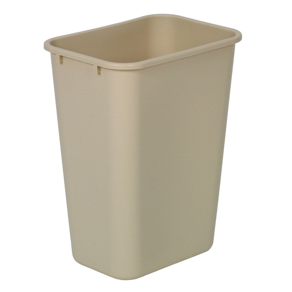 Highmark Standard Wastebasket, 10 1/4 Gallons, Beige