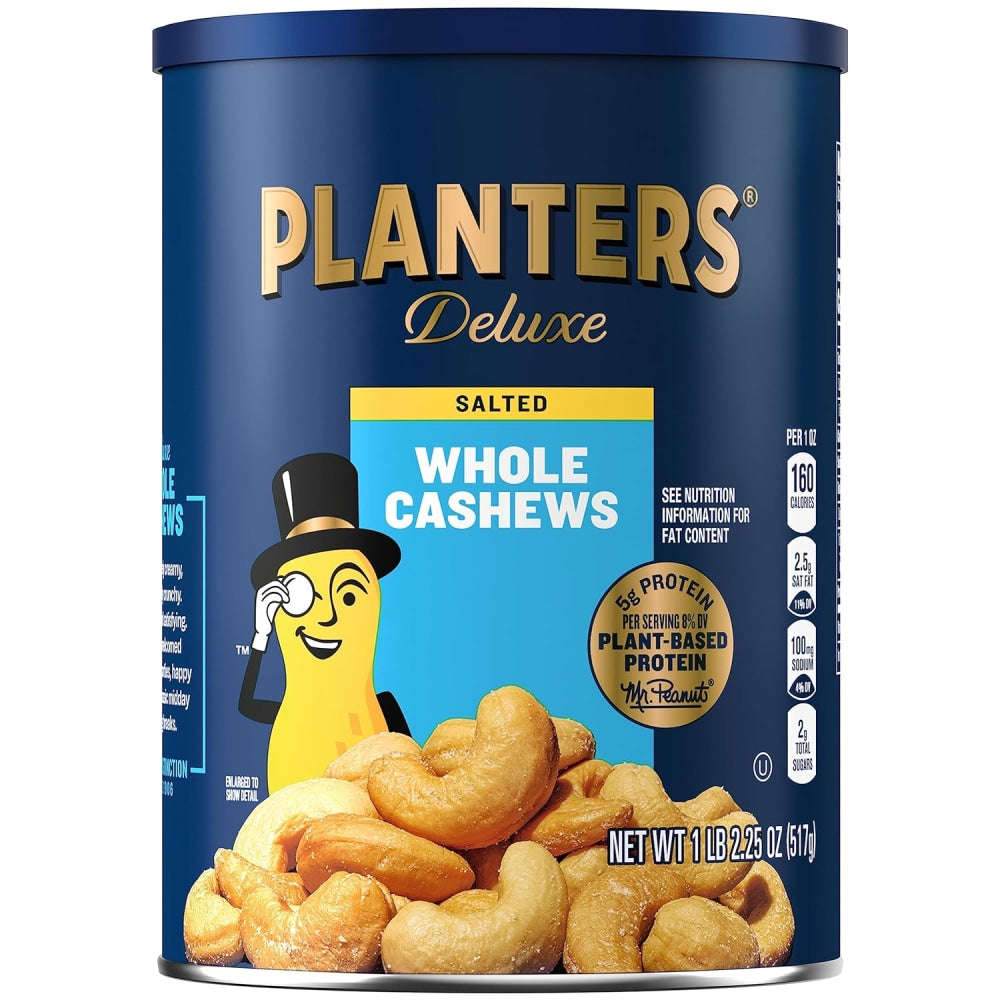 Planters Deluxe Whole Cashews, 18.25 oz
