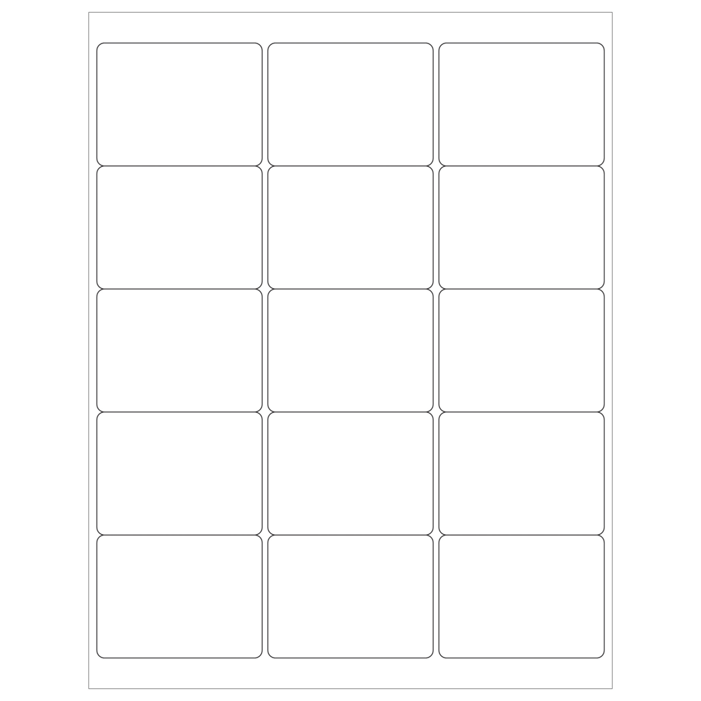 Tape Logic Inkjet/Laser Labels, LL114, Rectangle, 2 11/16in x 2in, White, Case Of 1,500