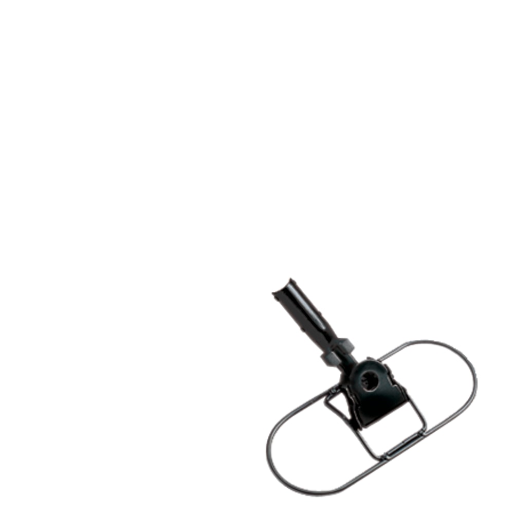 Rubbermaid Commercial Snap-On Wire Dust Mop Frames, 5in x 24in, Black, Pack Of 12