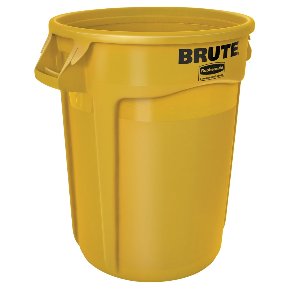 Rubbermaid Commercial Brute Round Container - 32 gal Capacity - Round - Heavy Duty, Handle, Tear Resistant, Damage Resistant, Durable, UV Coated, Fade Resistant, Warp Resistant, Crack Resistant, Crush Resistant