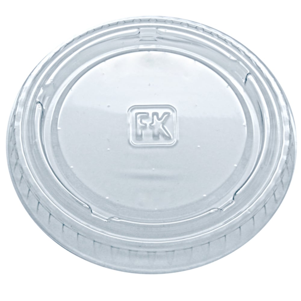 Fabrikal Plastic Lids For Portion Cups, Clear, Pack Of 2,500