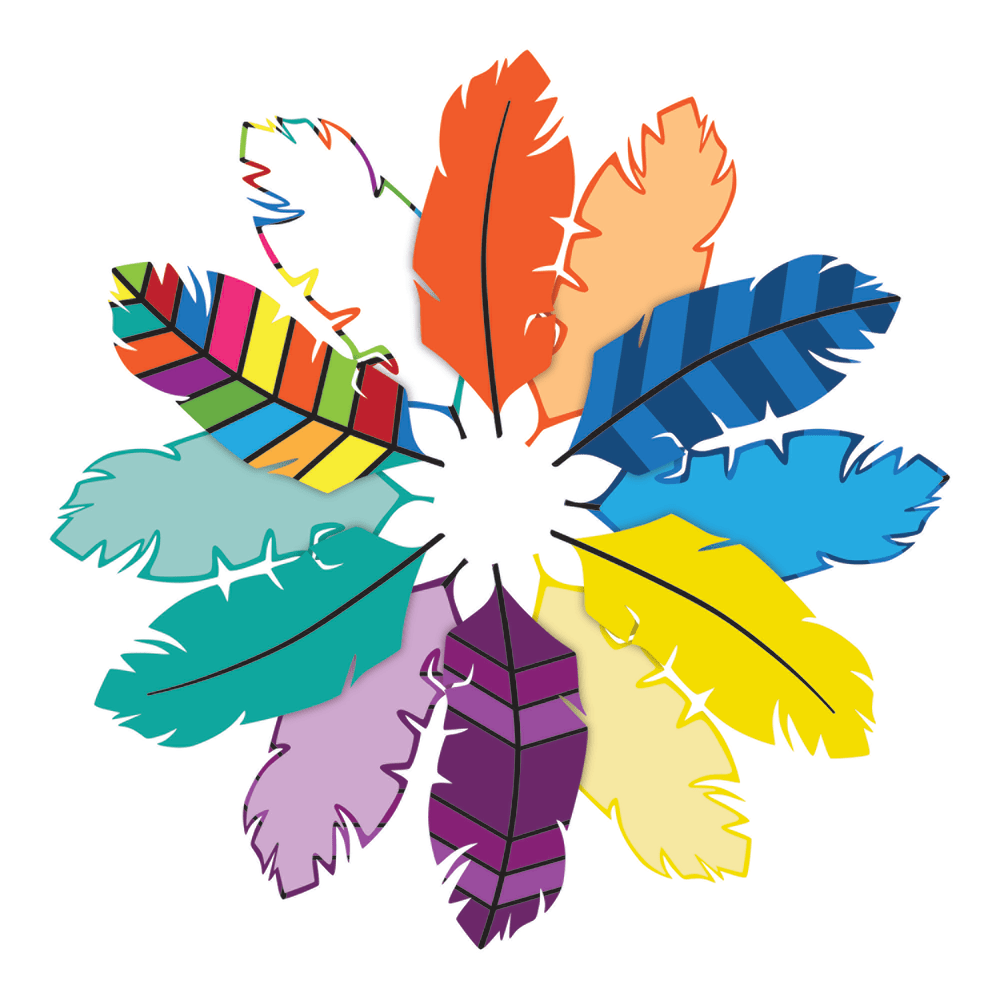 Barker Creek Accents, Double-Sided, Bohemian Feathers, Pack Of 36