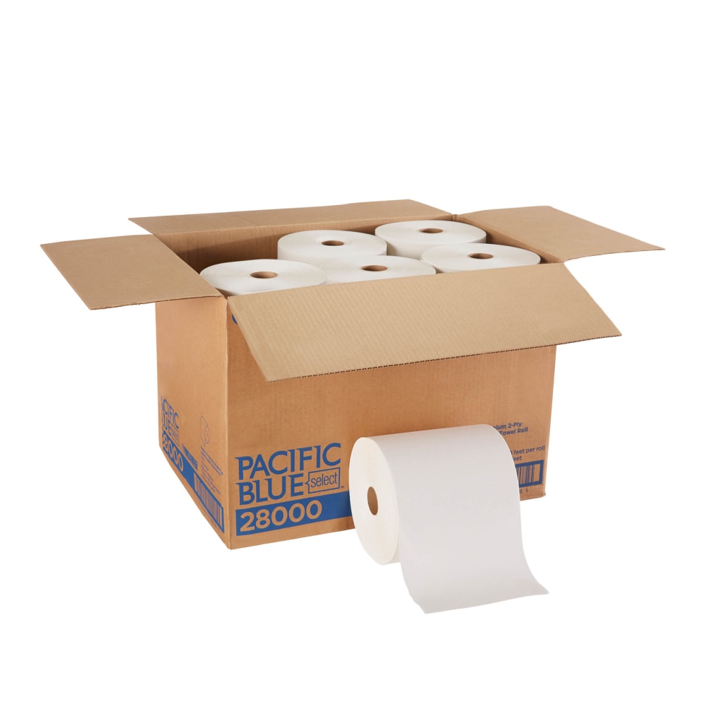 Pacific Blue by GP PRO Select Premium Paper Towels, 2-Ply, 350ft Per Roll, Pack Of 12 Rolls