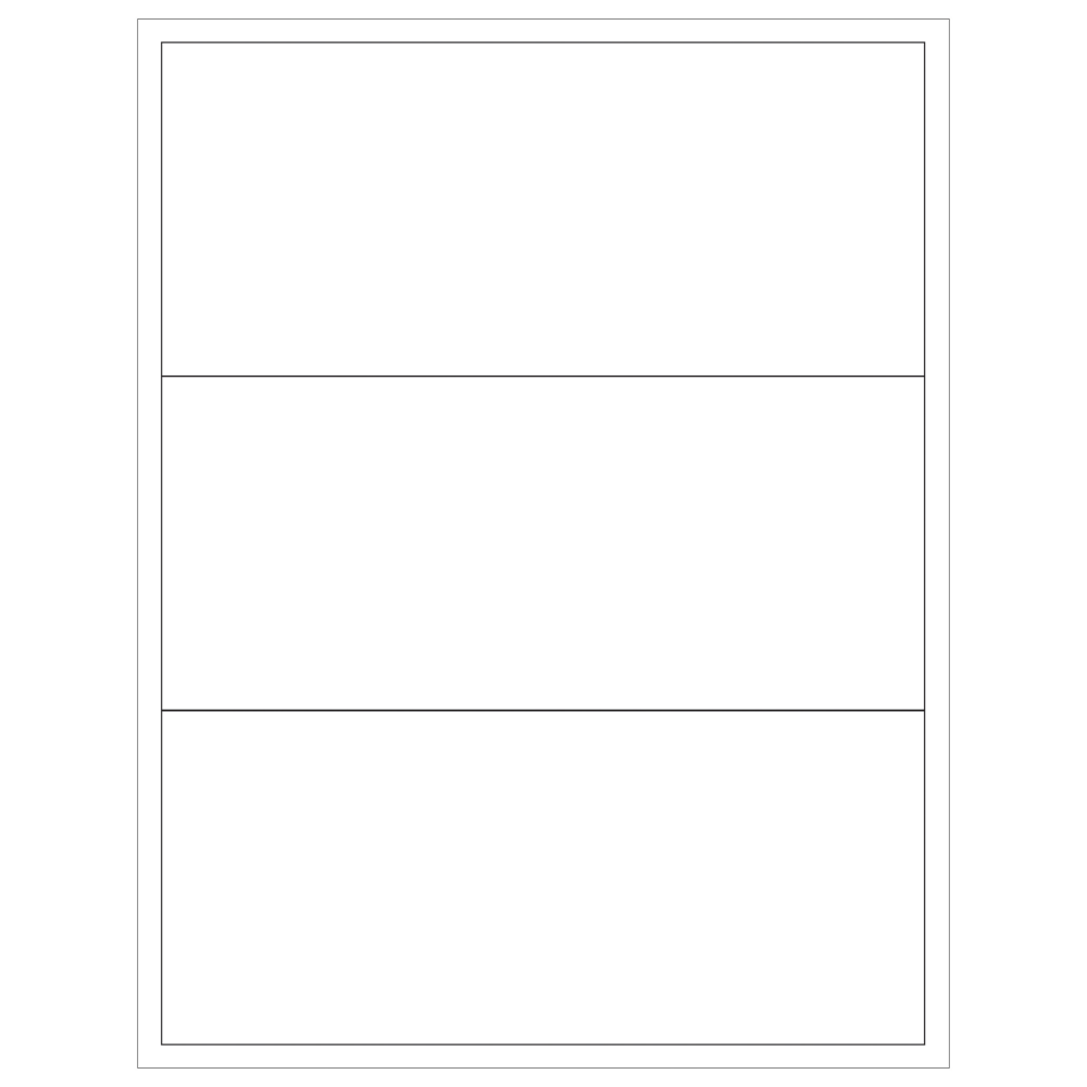 Tape Logic Inkjet/Laser Labels, LL134, Rectangle, 8in x 3 1/2in, White, Case Of 300