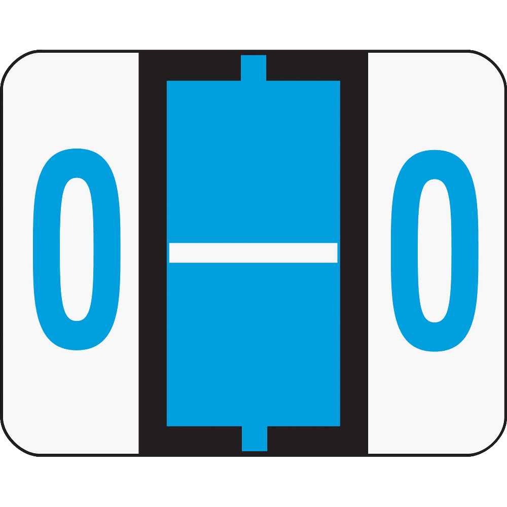 Smead BCCR Bar-Style Permanent Alphabetical Labels, O, Blue, Roll Of 500