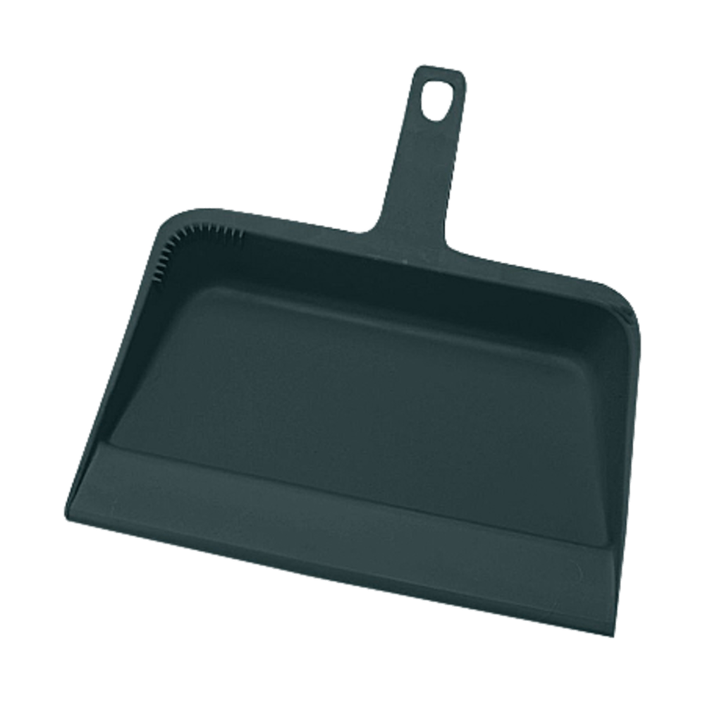 Genuine Joe Heavy-duty Plastic Dust Pan, 12in, Black
