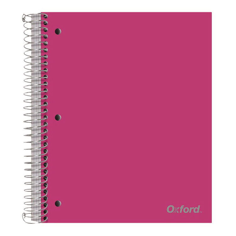 Five-Subject Notebook, Medium/College Rule, Randomly Assorted Cover Color, (200) 11 x 9 Sheets
