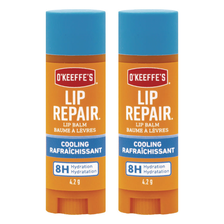 Lip Repair Cooling Lip Balm, 0.15 oz Stick, 2/Pack