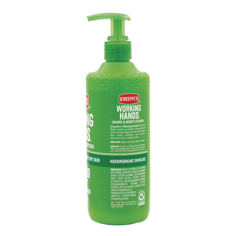 Working Hands Hand and Body Lotion, 12 oz Pump Bottle, Unscented
