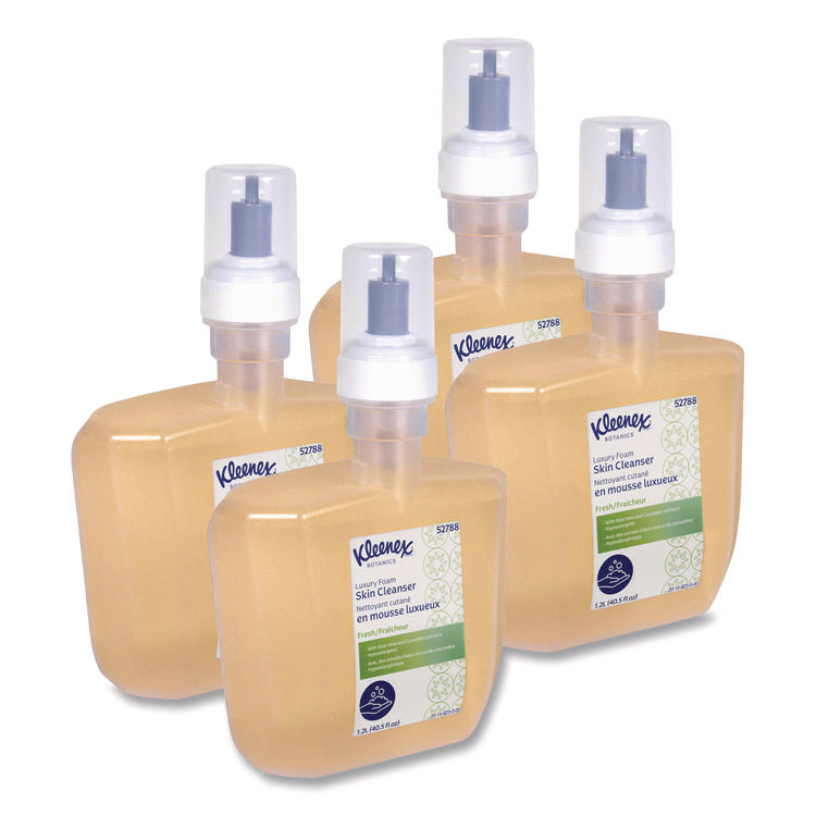 Botanics Luxury Foam Skin Cleanser, Fresh Scent, 1,200 mL Refill, 4/Carton