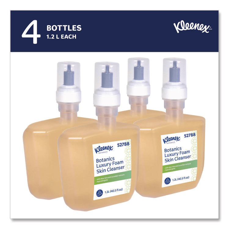 Botanics Luxury Foam Skin Cleanser, Fresh Scent, 1,200 mL Refill, 4/Carton