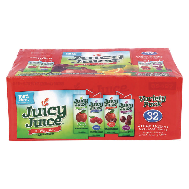 Juice Box Variety Pack, Assorted Flavors, 6.75 oz Box, 32/Carton