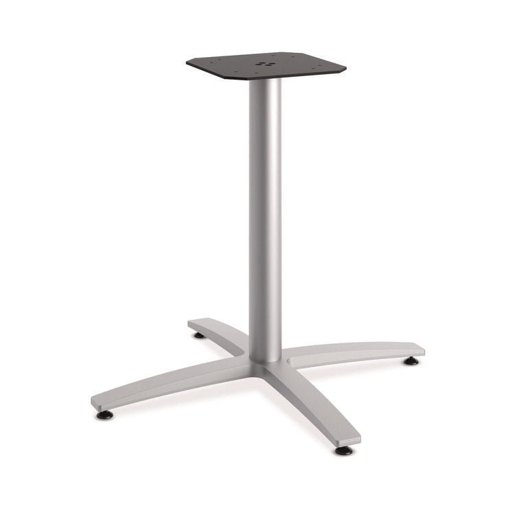 Between Seated-Height X-Base for 42" Table Tops, 32.68w x 29.57h, Silver