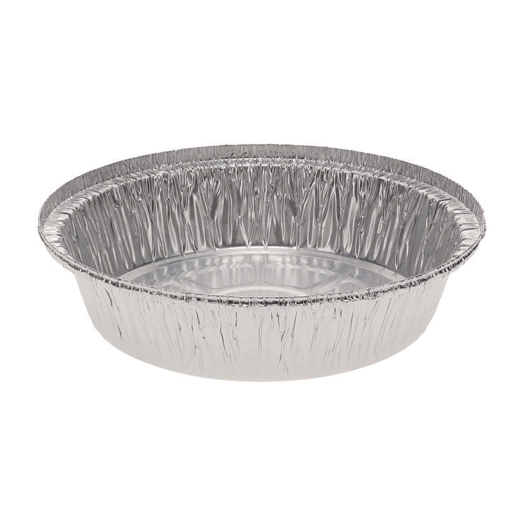 Aluminum Take-Out Container, 24 oz, 7" Diameter x 1.53" h, Silver, 250/Carton