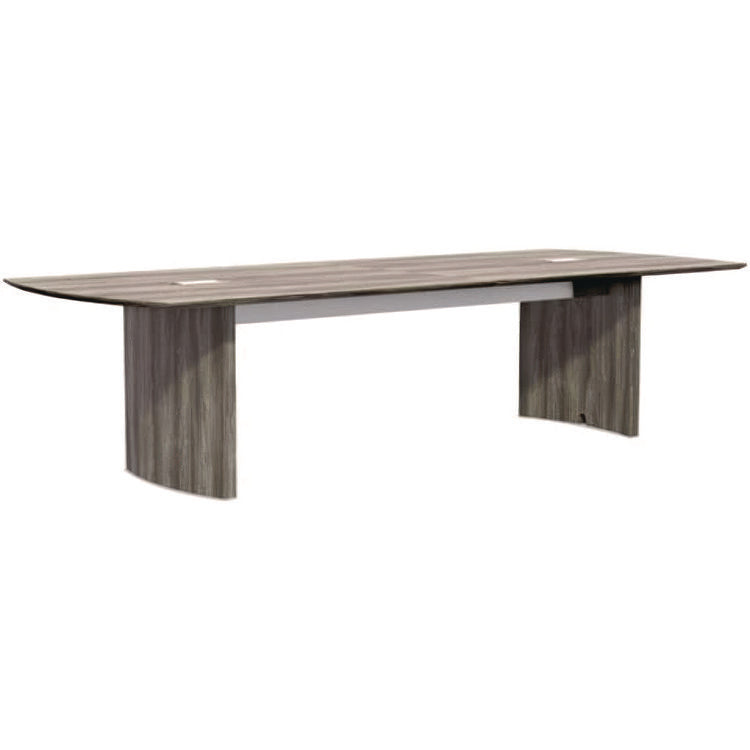 Medina Conference Table Top Half-Section, Rectangular, 48 x 60, Gray Steel