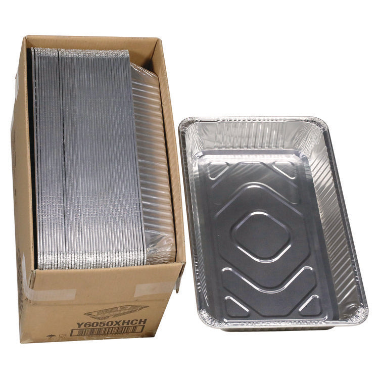 Aluminum Steam Table Pan, Heavy Duty Deep Full-Size, 3.37" Deep, 19.6 x 11.6, 40/Carton