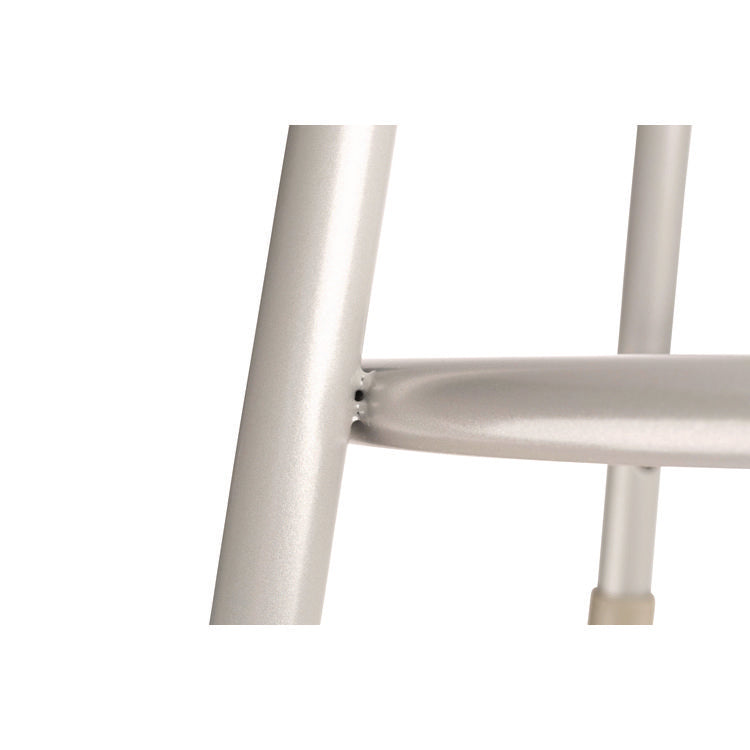 6200 Series Heavy Duty Steel Stool, Backless, Supports Up to 500 lb, 18" Seat Height, Brown Seat, Gray Base