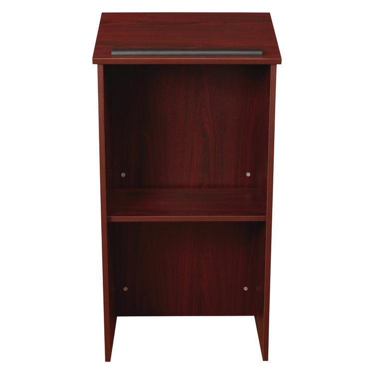 Full Floor Lectern, 23 x 16 x 46.5, Mahogany