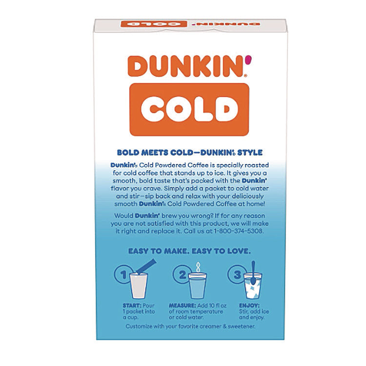 Cold Powdered Coffee, 1.02 oz Packet, 6/Box