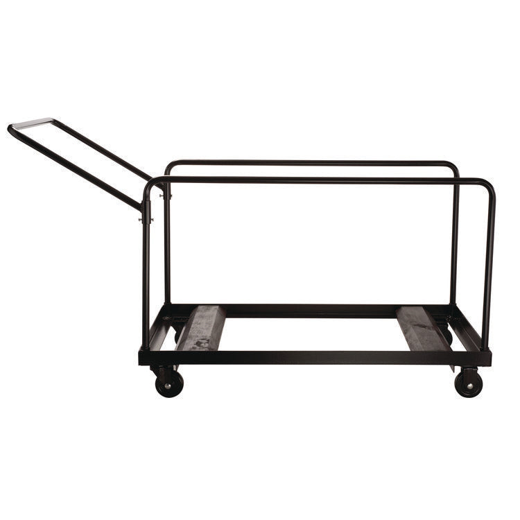 Folding Table Dolly For Round Tables, 1,100 lb Capacity, 27.75" x 47.5" x 31.25", Brown