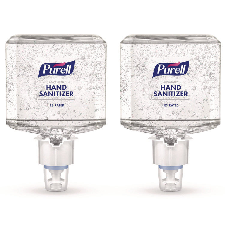 Food Processing Advanced Hand Sanitizer E3 Gel, 1,200 mL Bottle, Fragrance-Free, For ES6 Dispensers, 2/Carton