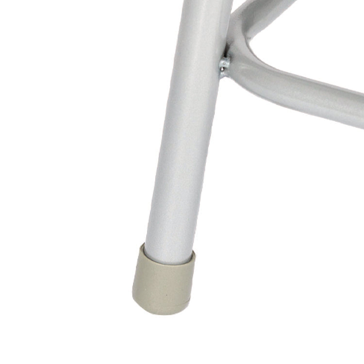 6300 Series Heavy Duty Square Seat Steel Stool, Backless, Supports Up to 500 lb, 23.25" Seat Height, Brown Seat, Gray Base