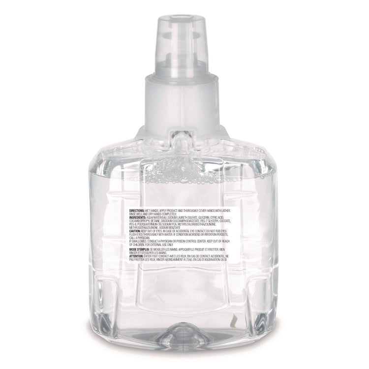 Clear and Mild Foam Handwash Refill, For LTX-12 Dispenser, Fragrance-Free, 1,200 mL