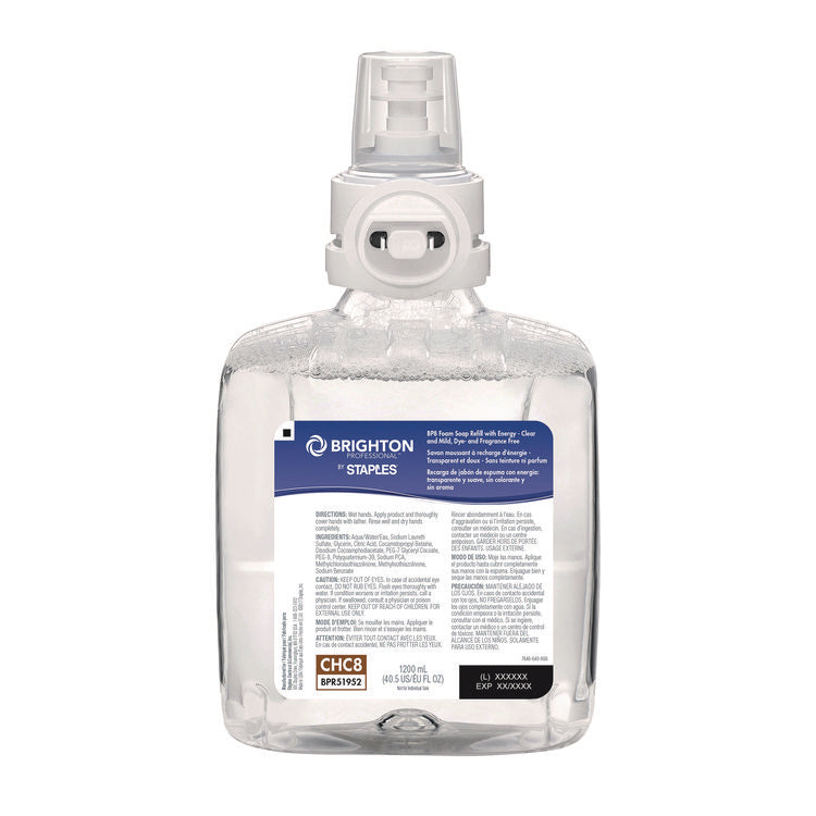 BP8 Hand Soap Refills, Dye Free/Fragrance Free, 1,200 mL, 2/Carton