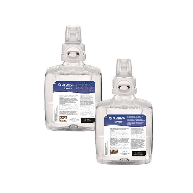 BP8 Hand Soap Refills, Dye Free/Fragrance Free, 1,200 mL, 2/Carton