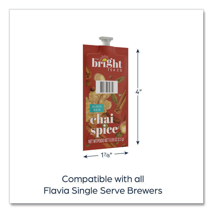The Bright Tea Co. Chai Spice Black Tea Freshpack, 100/Carton