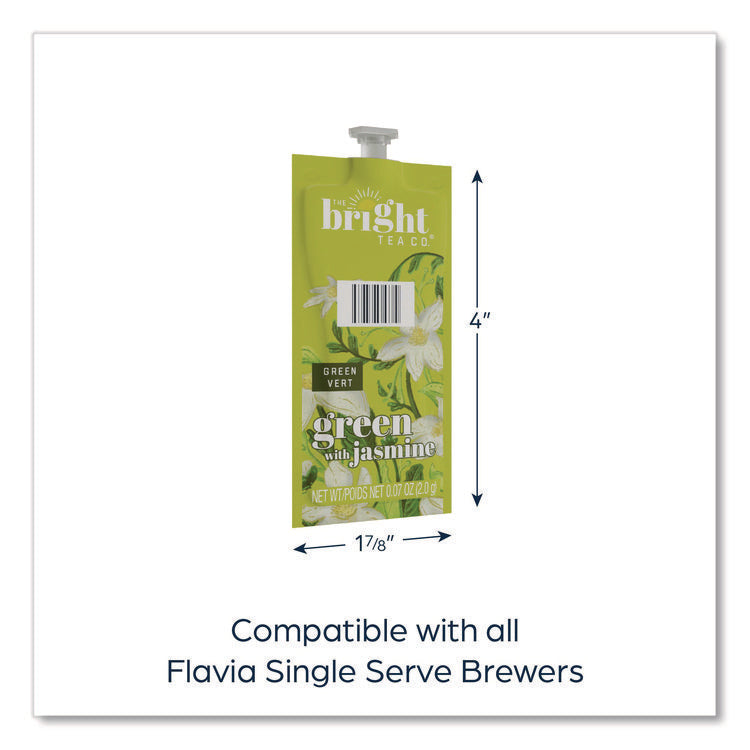 The Bright Tea Co. Green with Jasmine Tea Freshpack, 100/Carton